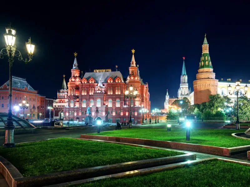 Автобусная экскурсия «Огни вечерней Москвы»