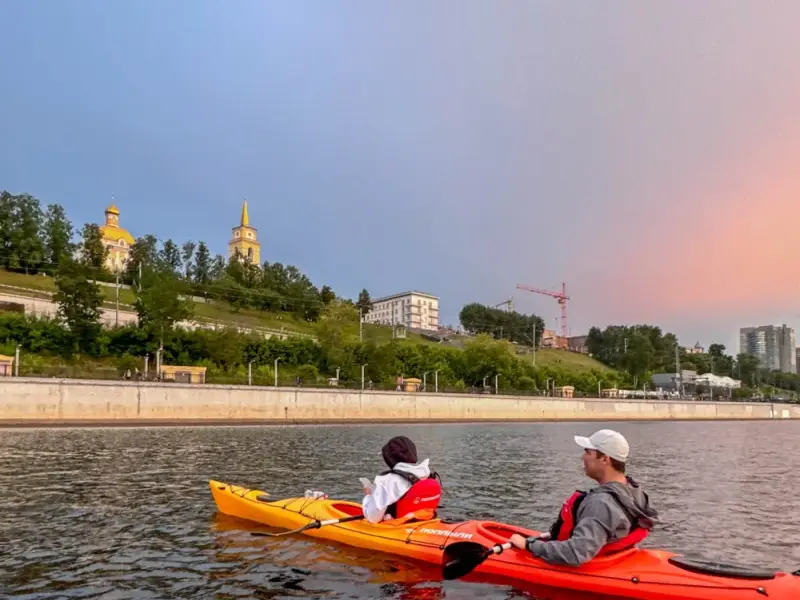 Прогулка на каяках по Каме в Перми
